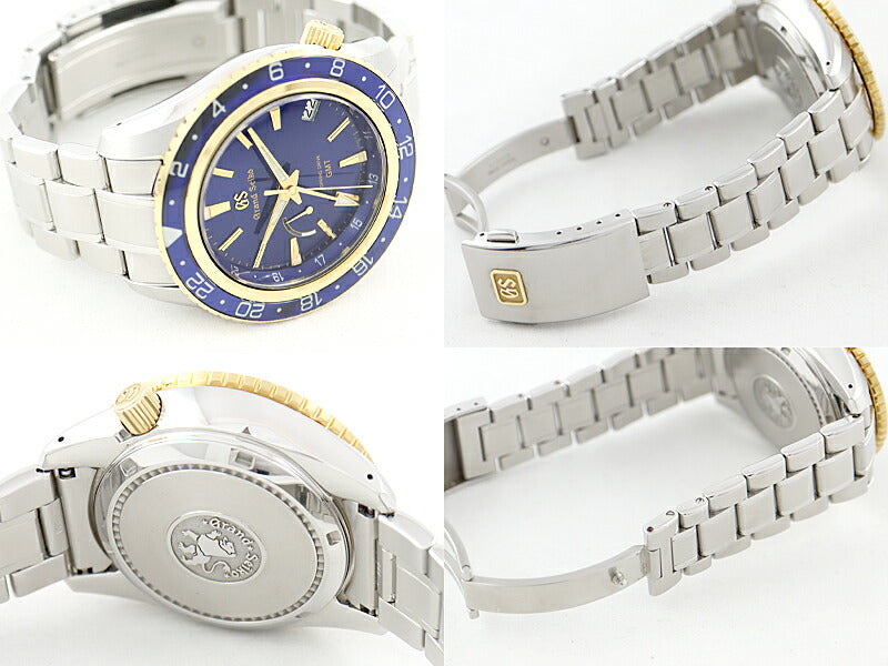 SEIKO Seiko SEIKO Seiko Grand Seiko Spring Drive GMT 9R66-0AW0 SBGE248 Master Shop Limited Date Power Reserve Silver Silver Blue Blue Blue K18YG Yellow Gold SS Stainless Pass Men's Automatic Wind [6 months Warranty] [Watch]