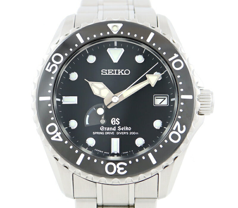 SEIKO Seiko Grand Seiko Spring Drive Divers 200mm 9R65-0AW0 SBGA029 Master Shop Limited Date Black Black SS Stainless Men Automatic Wind [6 months warranty] [Watch] [Used]