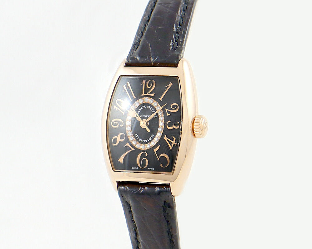 Inspection Franck MULLER Frank Muller Tona Carbex 1750 SC At FO REL CO 1R LTD Limited Black Black Gyoche Diamond K18PG Ping Gold Golden Solid Ladies Automatic Wind [6 months Warranty] [Used] [Watch]