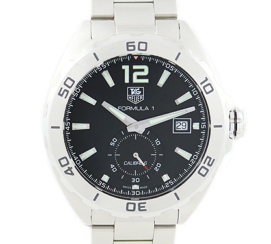 TAG HEUER Taghoier Formula 1 Calibur 6 WAZ2110 BA0875 200m Waterproof Date Black SS Stainless Men Automatic Formula 1 [6 months warranty] [Watch] [Used]