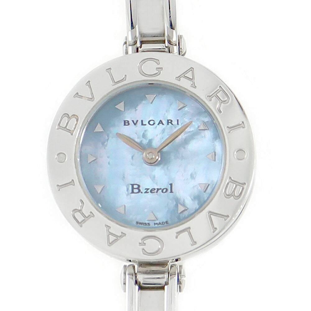 Battery replacement BVLGARI Bulgari B-ZERO1 Beezero One BZ22S Blue Shelled SS Stainless Ladies Quartz Bangle Watch [6 months warranty] [Watch] [Used]