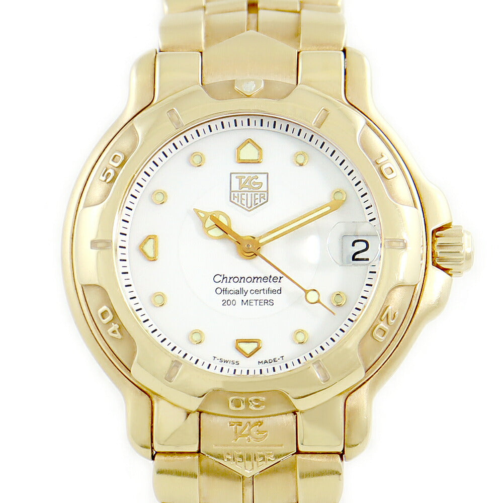 Inspection TAG HEUER TAG HOEER 6000 Series Chronometer WH524 BG0676 White White White White K18YG Yellow Gold Golden Gold Men's Automatic Wind [6 Month Warranty] [Watch] [Used]