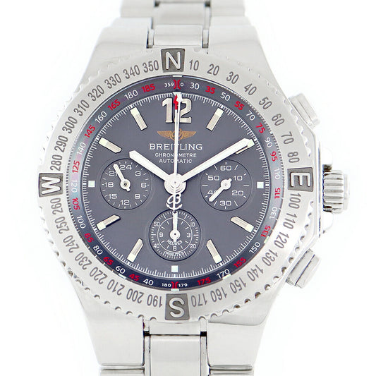 BREITLING Breitling Harculies A39362 Chronograph Gray SS Stainless Men Automatic Wind [Self -Warranty] [Watch] [Used]