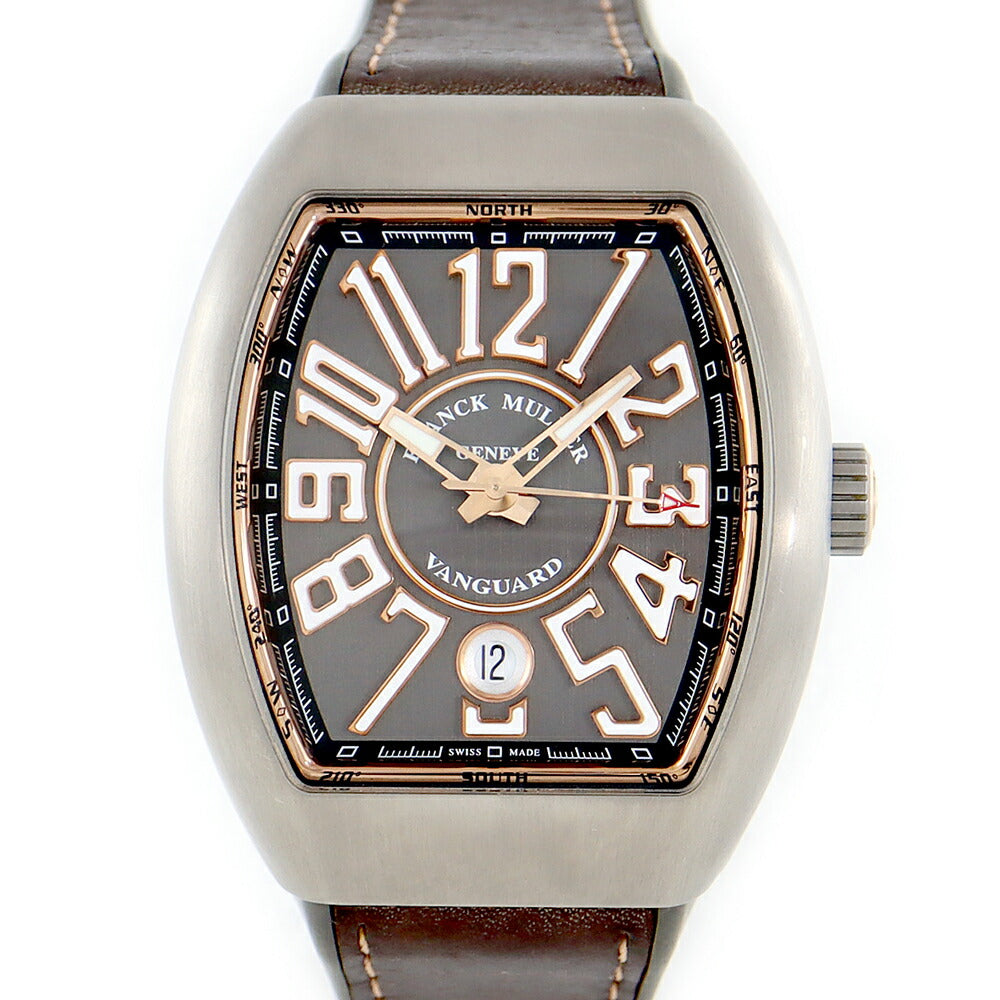 Internal point inspection Franck Muller Frank Muller Vanguard V41 SC DT TTBR5N Date Gray Titanium K18PG Pink Gold Combination Genuine Rubber Belt Men's Automatic Wind [6 months Warranty] [Used] [Watch]