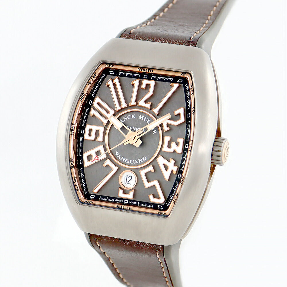 Internal point inspection Franck Muller Frank Muller Vanguard V41 SC DT TTBR5N Date Gray Titanium K18PG Pink Gold Combination Genuine Rubber Belt Men's Automatic Wind [6 months Warranty] [Used] [Watch]