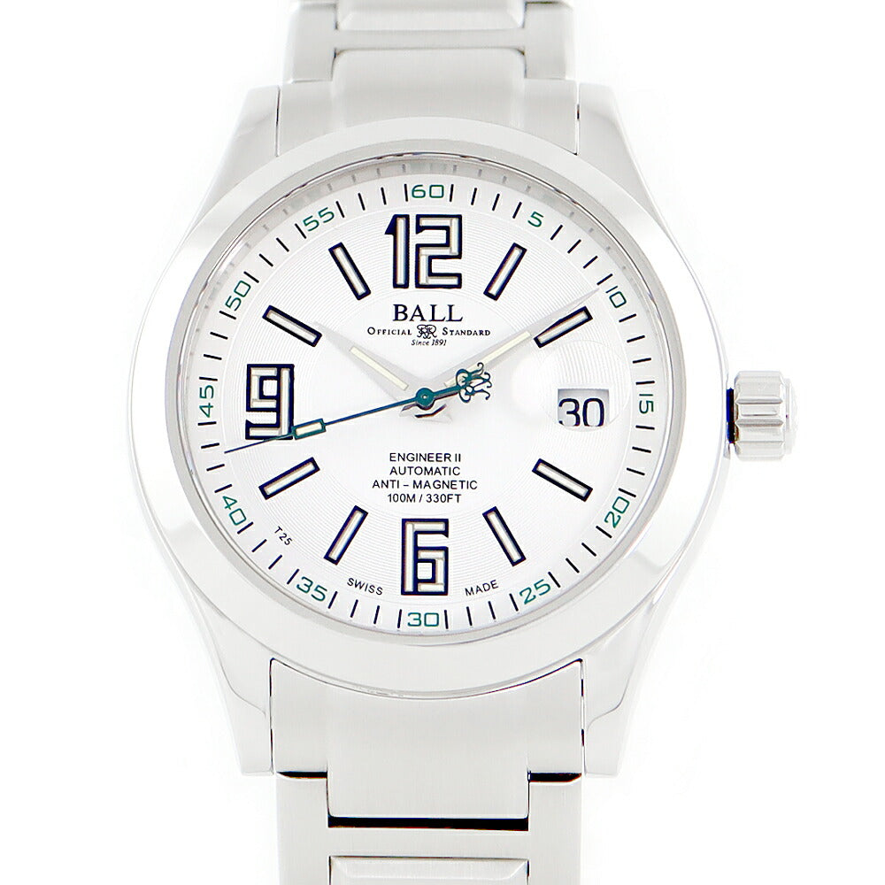 K☆Inspector Ball Ball Ball Watch Engineer II NM1020C White White Dial SS Stainless Men Automatic Wind [6 months warranty] [Watch] [Used]