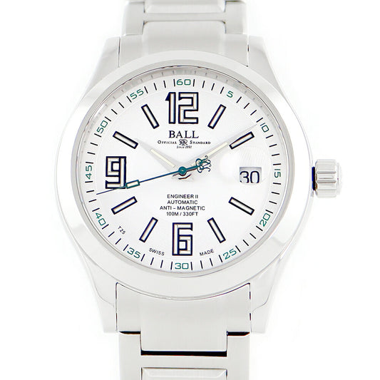 K☆Inspector Ball Ball Ball Watch Engineer II NM1020C White White Dial SS Stainless Men Automatic Wind [6 months warranty] [Watch] [Used]