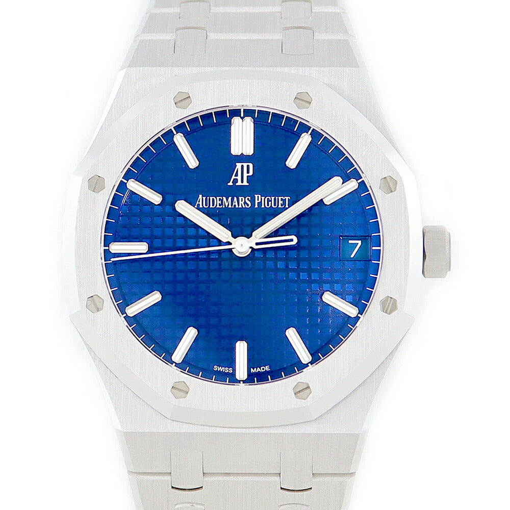 Audemars Piguet Audemars Piguet Royal Oak World 300 Limited Products Solid 15503BC.1220BC.01 Blue Blue K18WG White Gold Men's Automatic Wramed AP Automatic [6 months warranty] [Watch] [Used]