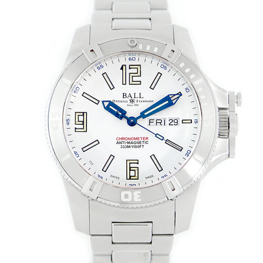 Inspector Ball Ball Ball Watch Engineer Hydro Carbon Space Master DM2036A 333M Waterproof Date White White SS Stainless Men Automatic Wind [6 months warranty] [Watch] [Used]