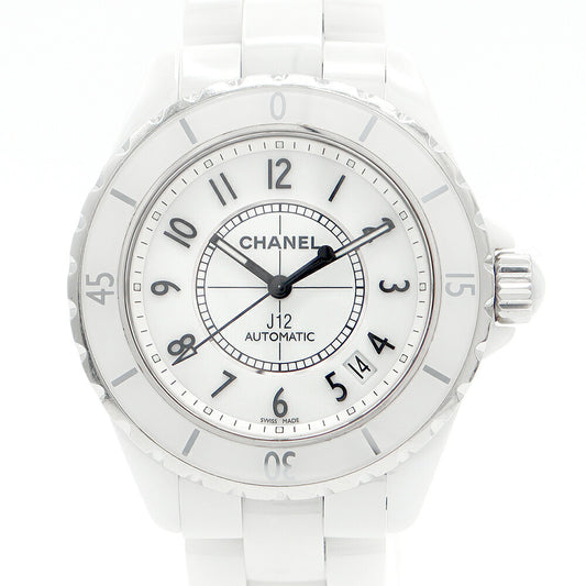 CHANEL Chanel J12 38mm H0970 Date White Ceramic SS Stainless Men Automatic Wind [6 months warranty] [Watch] [Used]