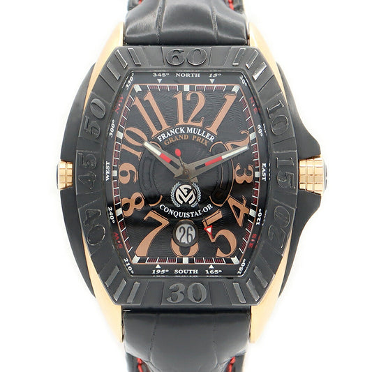 Franck Muller Frank Muller Conquiste Doll Grand Prix 8900SCJ Date Date Golden Black Black Gyosche K18PG Rose Gold Titan Genuine K18 Men's Automatic Wind [6 months Warranty] [Used]