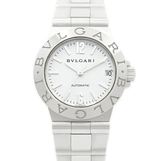 BVLGARI Bulgari Diagono Sports LCV29S Date White White White SS Stainless Ladies Automatic Wind [6 months warranty] [Watch] [Used]