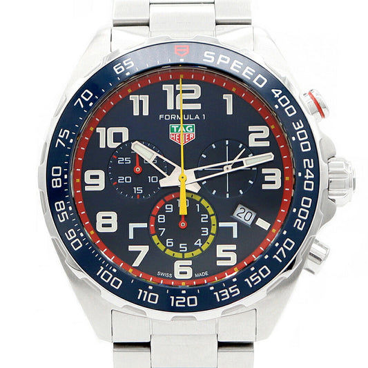 Battery replacement TAG HEUER Tag Hey Formula 1 Chronograph CAZ101AL BA0842 Red Bull Racing Edition Date Blue SS Stainless Men Quartz Formula One [6 months warranty] [Watch] [Used]