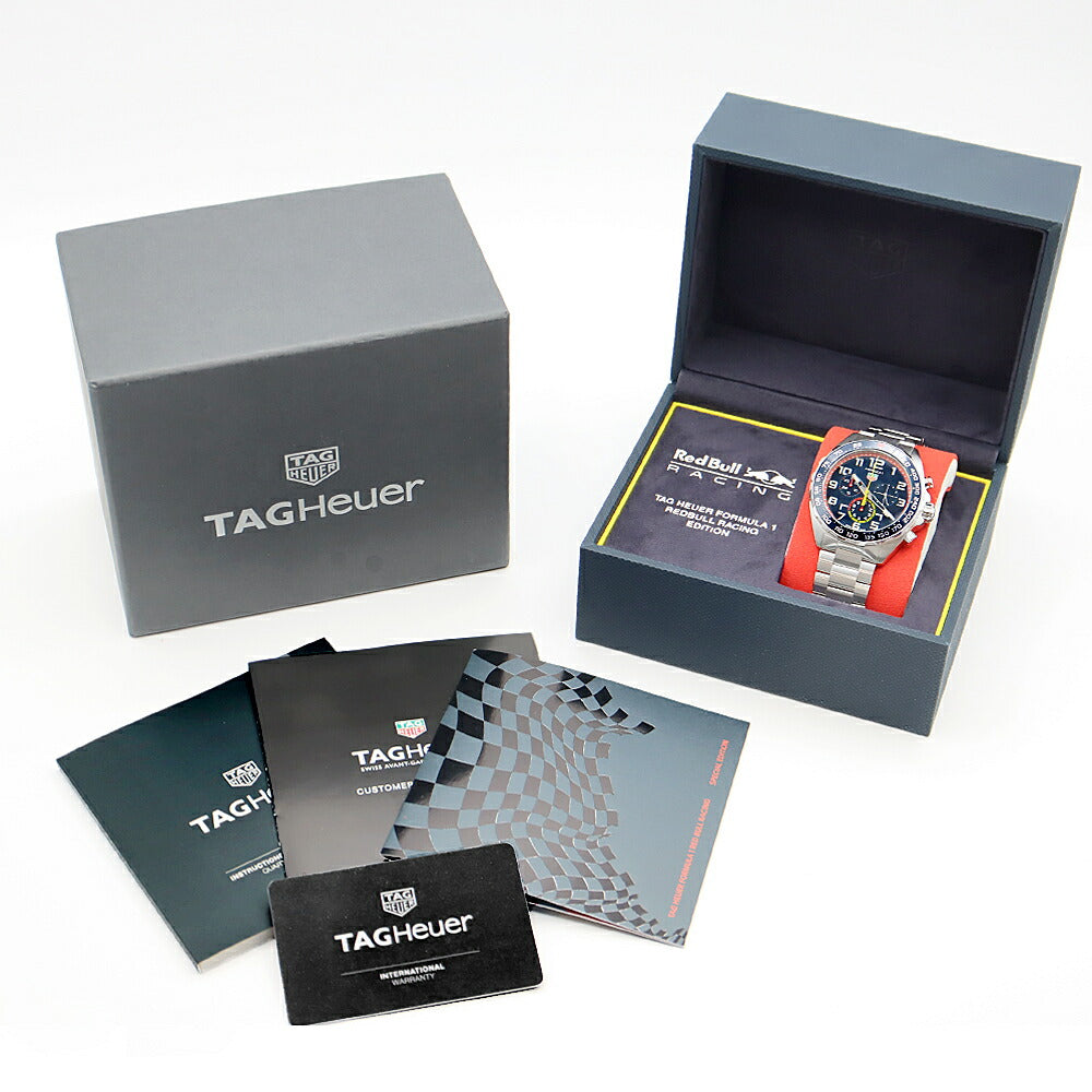 Battery replacement TAG HEUER Tag Hey Formula 1 Chronograph CAZ101AL BA0842 Red Bull Racing Edition Date Blue SS Stainless Men Quartz Formula One [6 months warranty] [Watch] [Used]