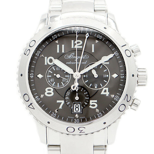 BREGUET BREGUET Breguet Transbulance Atlantic Type XXI 3810ST/92/SZ9 Chronograph Date Gray SS Stainless Men Automatic Wind Type 21 [6 months warranty] [Watch] [Used]