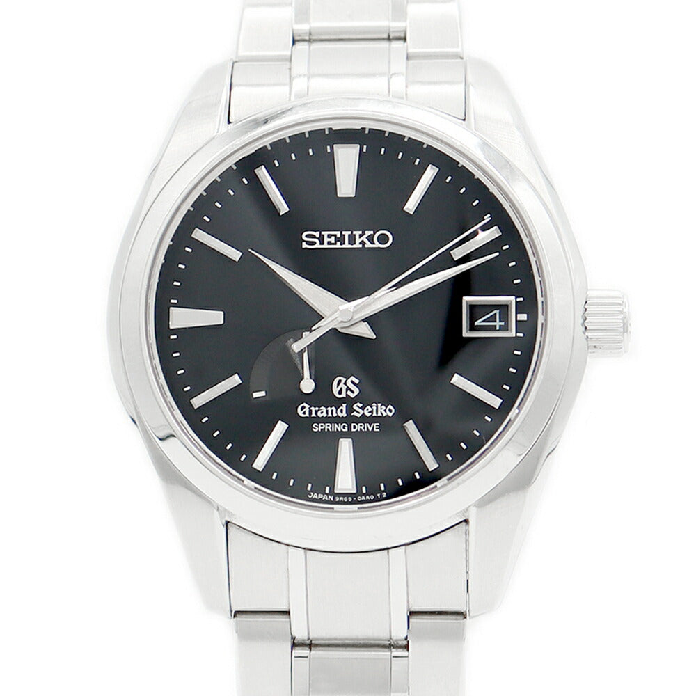 SEIKO Seiko GS Grand Seiko SBGA003 9R65-0AA0 Power Reserve Date Black SS Stainless Men Automatic Spring Drive [6 months warranty] [Watch] [Used]