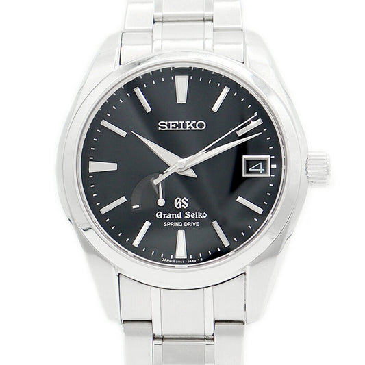 SEIKO Seiko GS Grand Seiko SBGA003 9R65-0AA0 Power Reserve Date Black SS Stainless Men Automatic Spring Drive [6 months warranty] [Watch] [Used]