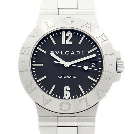 Inspector BVLGARI Bulgari Diagano Sports LCV38S Date Black Black SS Stainless Men Automatic Wind [6 months warranty] [Watch] [Used]