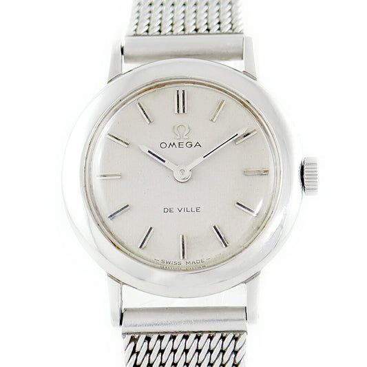 Rare product OMEGA Omega Deville Devil 511.262 Cal.620 17 Stone Silver Genuine Breath SS Stainless Ladies Boys hand -wound Devil Antique Vintage [Watch] [Used]