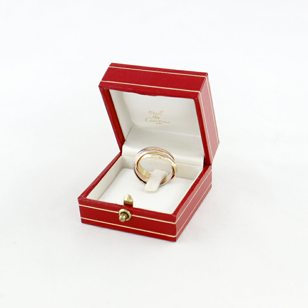 New finished Cartier Cartier Cartier Trinity Ring Three Color 3 Colors K18PG YG WG #54 No. 14 750 Pure [Jewelry] [Used]