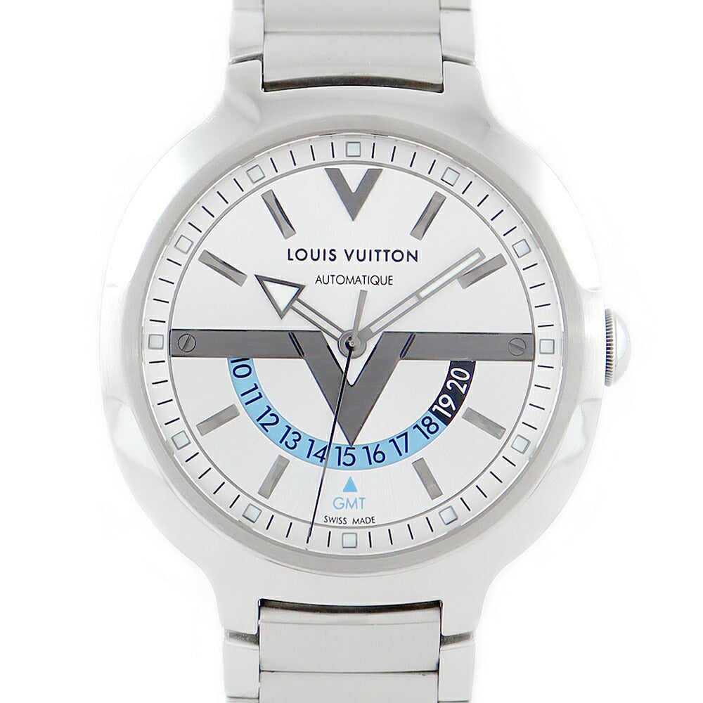 Inspection of internal point inspection LOUIS VUITTON Louis Vuitton Voyager Voyager GMT Day & Night Q7D31 Silver SS Stainless Men Automatic winding [6 months warranty] [Watch] [Used]