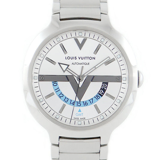 Inspection of internal point inspection LOUIS VUITTON Louis Vuitton Voyager Voyager GMT Day & Night Q7D31 Silver SS Stainless Men Automatic winding [6 months warranty] [Watch] [Used]