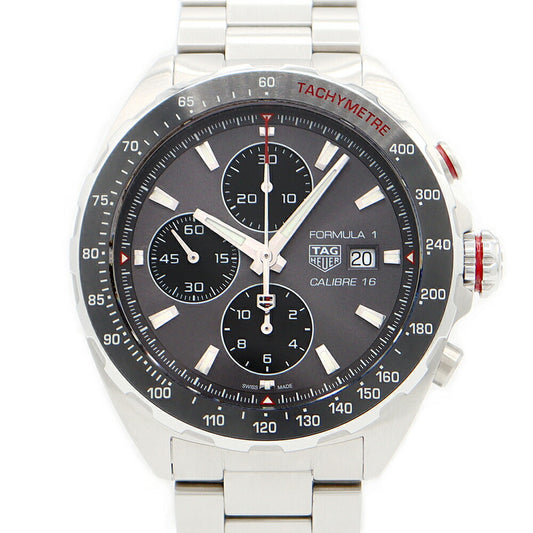 内部点検済 TAG Heuer タグホイヤー フォーミュラ1 キャリバー16 クロノグラフ CAZ2012 BA0876 デイト グレー SS ステンレス セラミック メンズ 自動巻き フォーミュラー1【6ヶ月保証】【腕時計】【中古】