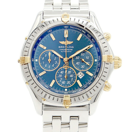 BREITLING BREITLING BREITLING BREITLING BREITLING Breitling Shadow Chronograph B35313 S351C17PA 500 Limited Date 100m Waterproof Blue Navy YG SS Stainless Men's Automatic Wind [6 months warranty] [Watch] [Used]