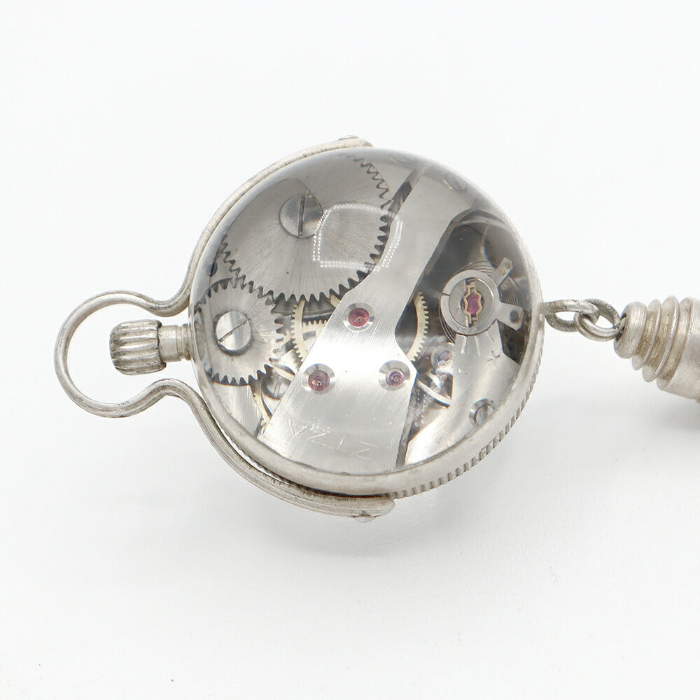 Rare product Omega Omega Pocket Watch Fish Eye Lens White White Human Roll Antique Vintage [Watch] [Used]