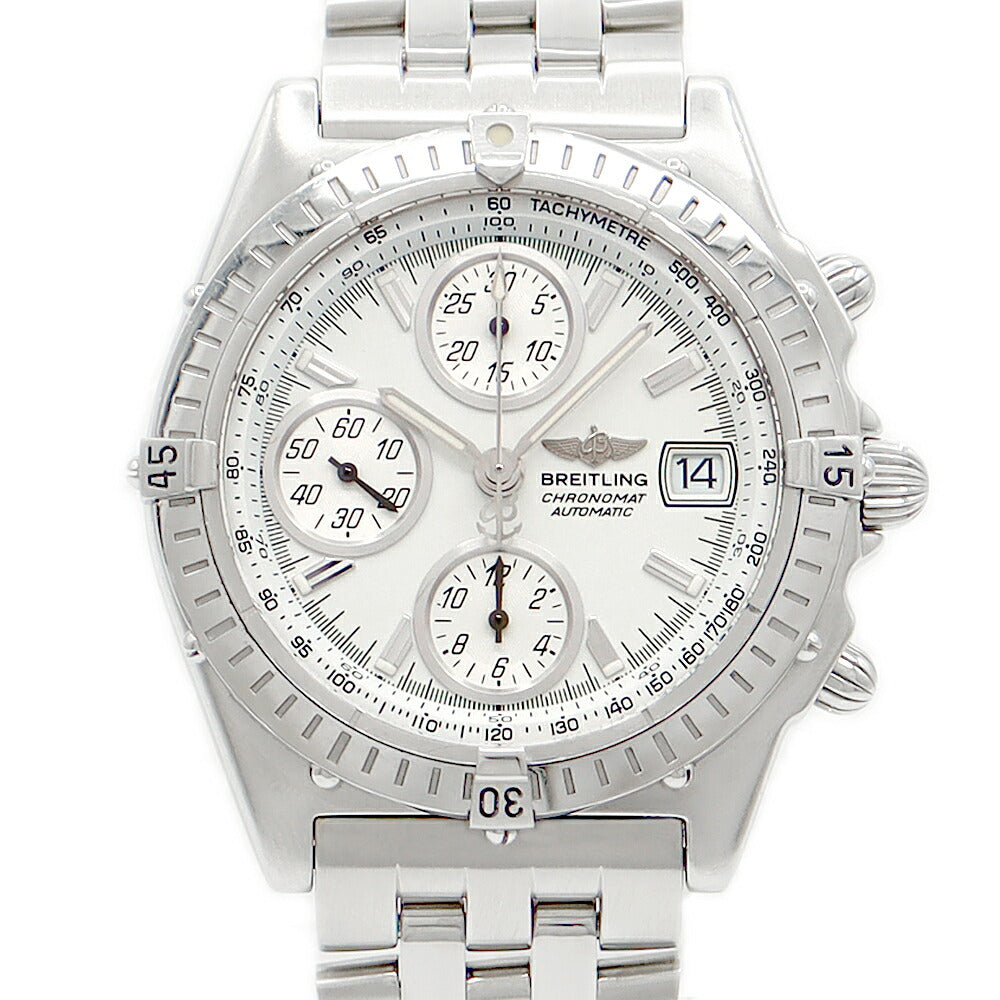 BREITLING Breitling Chronomat Chronograph A13350 A138A51PA Date White White SS Stainless Men Automatic Wind [6 months warranty] [Watch] [Used]