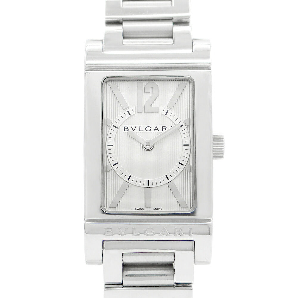 Battery replaced BVLGARI Bulgari Retan Goro RT39S Silver SS Stainless Ladies Quartz [6 months warranty] [Watch] [Used]