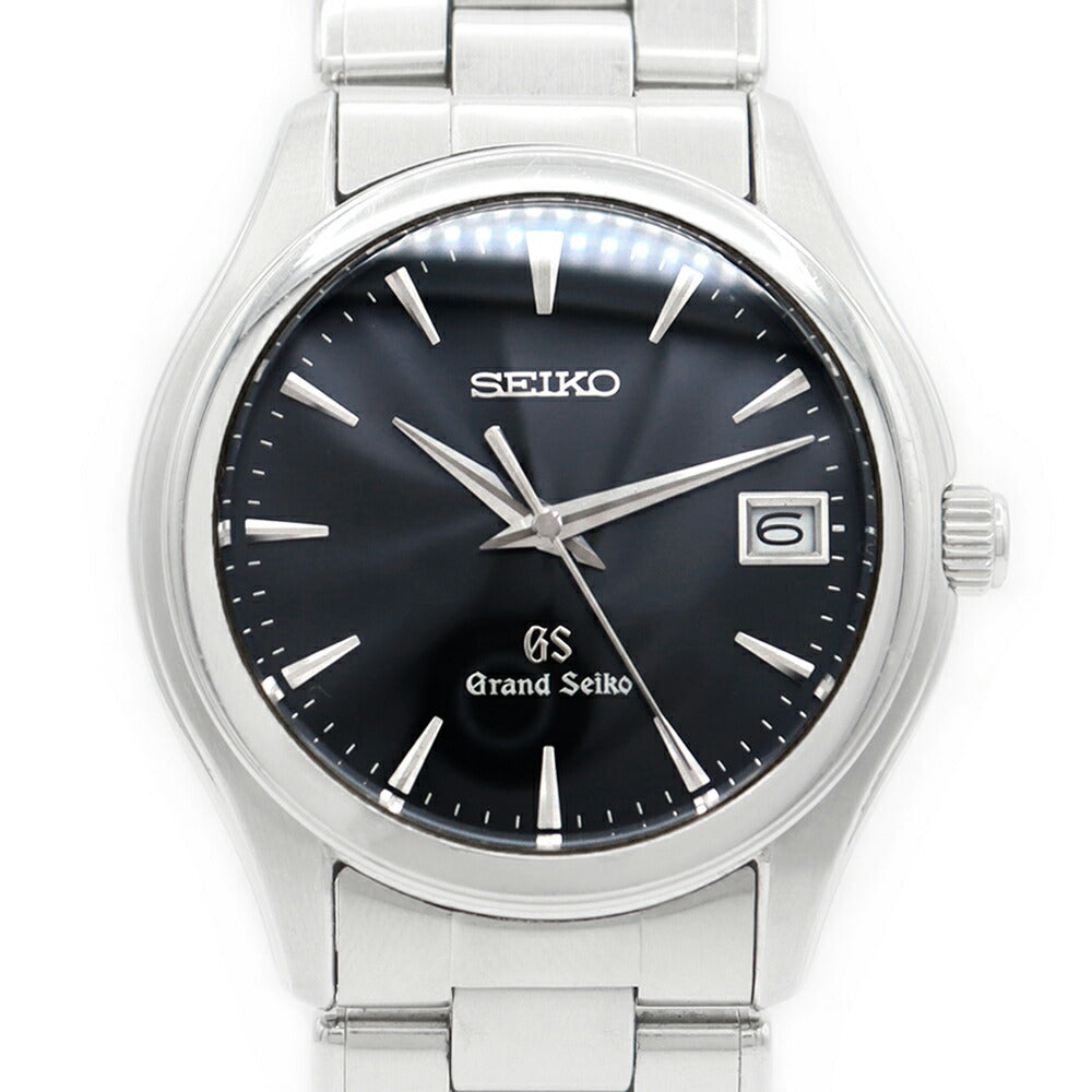 電池交換済 SEIKO GS セイコー グランドセイコー 9F62-0A10 SBGX041 デイト 100m防水 青 ブルー ネイビー SS ステンレス メンズ クォーツ 【6ヶ月保証】【腕時計】【中古】