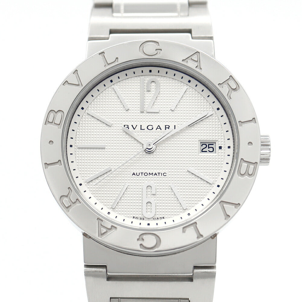 BVLGARI Bvlgari Bulgari Bulgari Bub38SS Date White White White SS Stainless Men Automatic Wind [6 months warranty] [Watch] [Used]