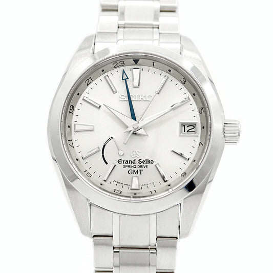 SEIKO Seiko GS Grand Seiko SBGE005 9R66-0AC0 GMT Power Reserve Date Back Skill Silver SS Stainless Men Automatic Wind Spring Drive [6 months warranty] [Watch] [Used]