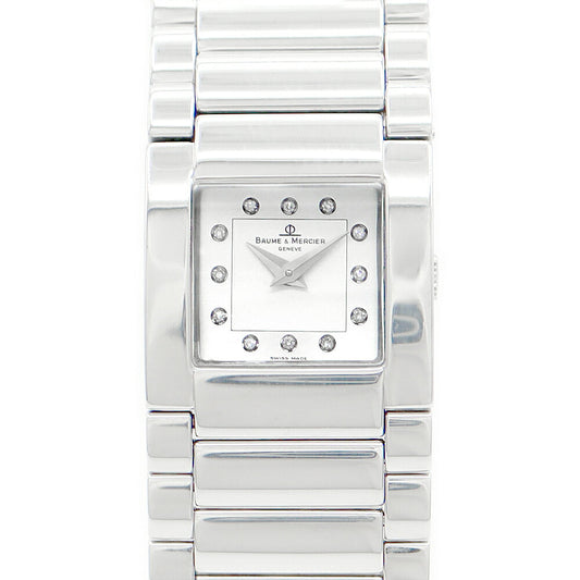 BAUME & MERCIER Baume & Mercier Catwalk MV045219 Genuine Diamond 12P Diamond Silver SS Stainless Ladies Quartz [6 months warranty] [Watch] [Used]