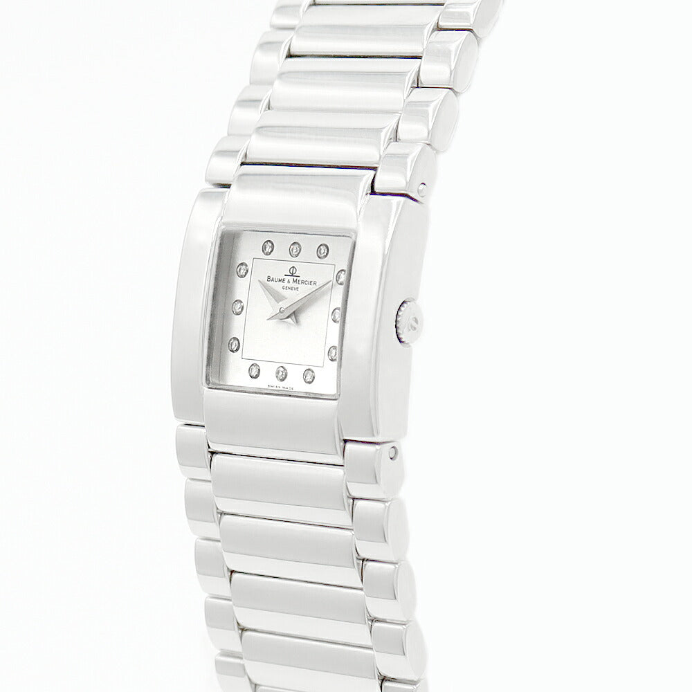 BAUME & MERCIER Baume & Mercier Catwalk MV045219 Genuine Diamond 12P Diamond Silver SS Stainless Ladies Quartz [6 months warranty] [Watch] [Used]