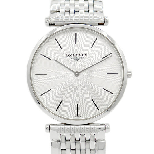 Battery replacement Longines Longine Grand Classic L4.709.4 Silver Gyosche SS Stainless Steel Men Quartz [6 months warranty] [Watch] [Used]