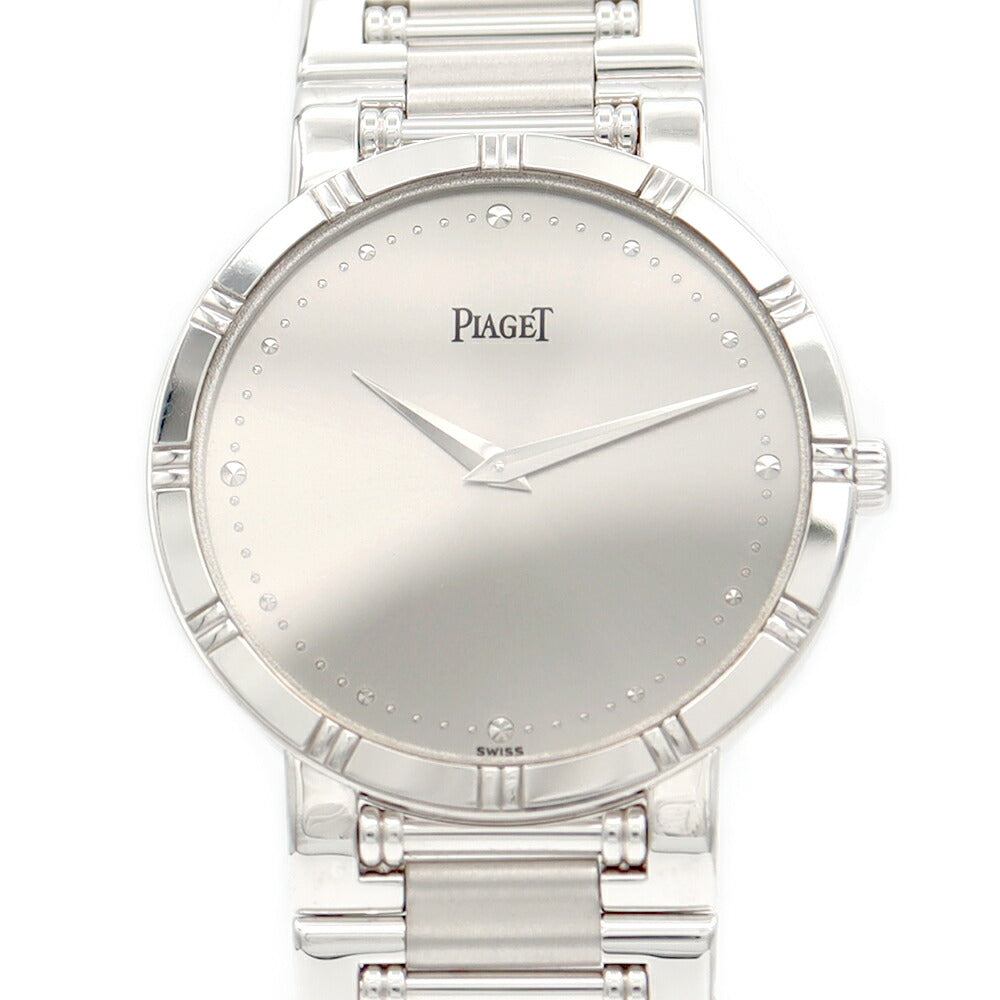 Battery replacement Piaget Piaget Piaget Dancer 84023 K81 Silver K18WG solid golden white gold ladies boys Men's unisex quartz [6 months warranty] [Watch] [Used]