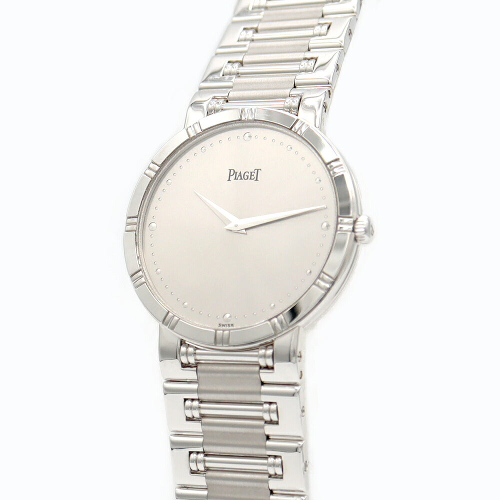 Battery replacement Piaget Piaget Piaget Dancer 84023 K81 Silver K18WG solid golden white gold ladies boys Men's unisex quartz [6 months warranty] [Watch] [Used]