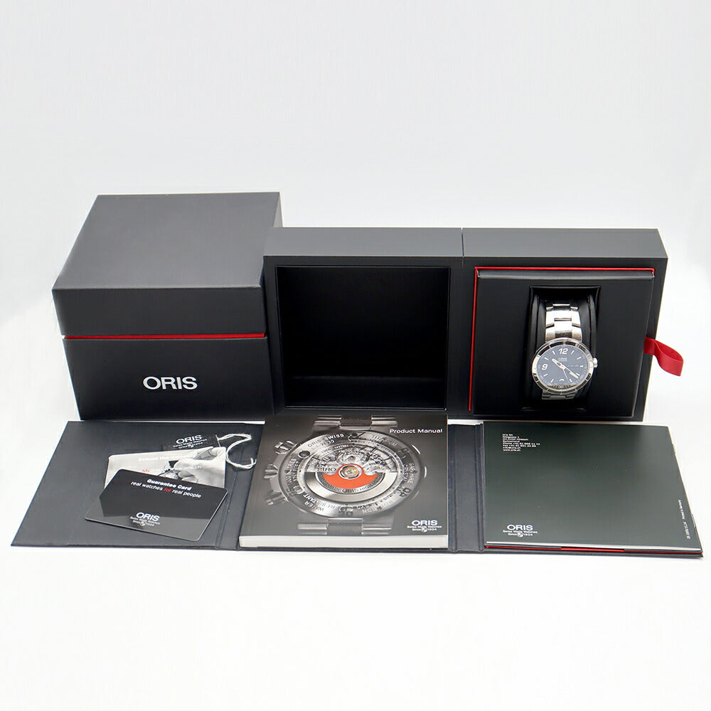 ORIS オリス TT1 デイデイト 01 735 7651 4163-07 8 25 10 裏スケルトン 100m防水 グレー SS ステンレス メンズ 自動巻き【6ヶ月保証】【腕時計】【中古】