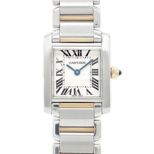 Cartier Cartier Cartier Tank Francase SM W51007Q4 Ivory White White Combination K18YG Yellow Gold SS Stainless Ladies Quartz [6 months warranty] [Watch] [Used]