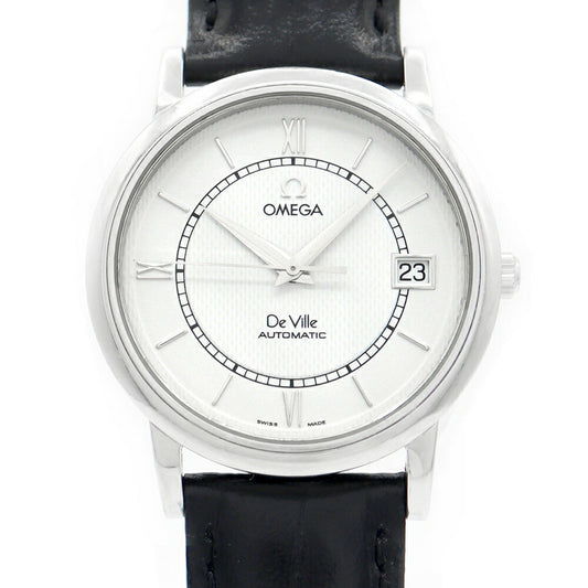 OMEGA Omega Deville Devil 7804.21 Date White White White White SS Stainless Steel Genuine Buckle Men Automatic Wind Devil [6 months warranty] [Watch] [Used]