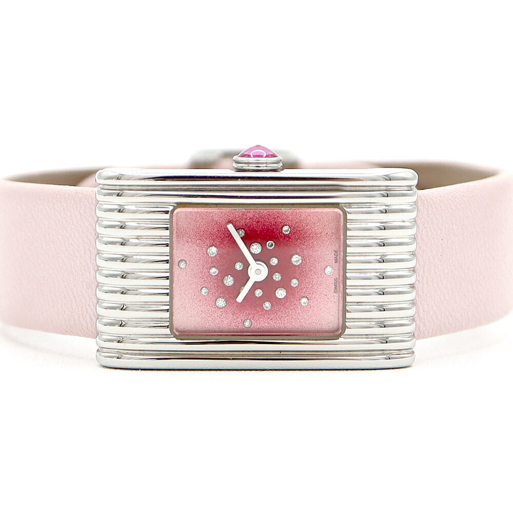 Boucheron Boucheron Boucheron Boucheron Boucheron Refray Anniversary Edition 160 Limited Genuine Diamond Pink Sapphire Pink SS Stainless Steel Genuine Belt Genuine Tuck Ladies Quartz [6 months Warranty] [Watch] [Used]