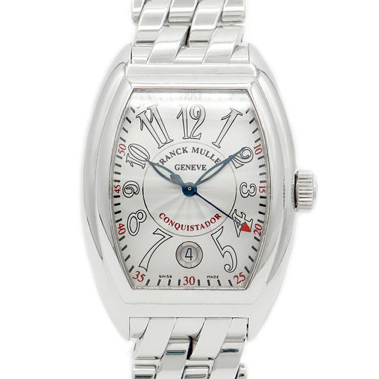 Franck MULLER Frank Muller Conquistador 8005SC Date Silver Gyoche SS Stainless Men Automatic Wind [6 months warranty] [Used] [Watch]