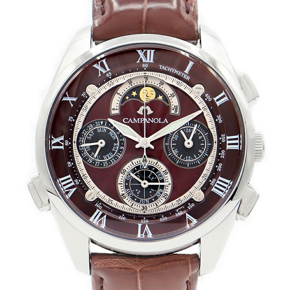 CITIZEN Citizen Citizen Campanola Grand Completion Chronograph 6772-T007902 CTR57-1001 Deep Scarlet Bordeaux Bordeaux SS Stainless Steel Genuine Belt Genuine Bell Men's Quartz [6 months warranty] [Used]