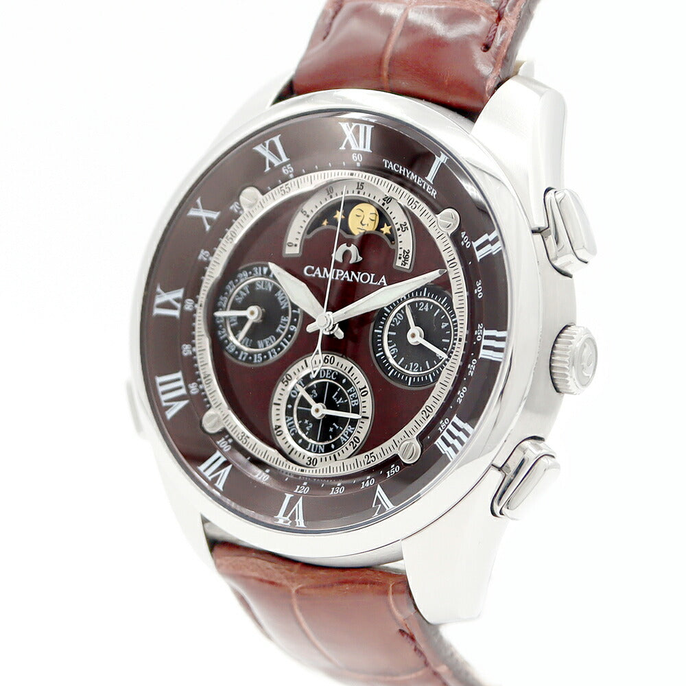 CITIZEN Citizen Citizen Campanola Grand Completion Chronograph 6772-T007902 CTR57-1001 Deep Scarlet Bordeaux Bordeaux SS Stainless Steel Genuine Belt Genuine Bell Men's Quartz [6 months warranty] [Used]