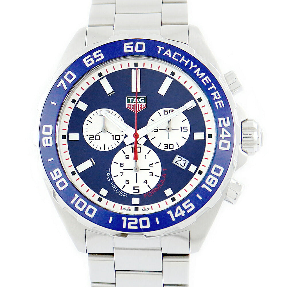 Battery replacement TAG HEUER Taghoier Formula 1 Red Bull Racing Special CAZ1018 BA0842 Chronograph Date Blue SS Stainless Steel Quartz Men's Formula 1 [6 months warranty] [Watch] [Used]