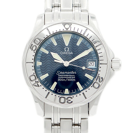 Inspection OMEGA Omega Omega Omega Omega Maille 300 Jack My Yaol 1999 2554.80 3500 Limited Date 300m Waterproof Blue Navy Gyoche SS Stainless Men's Automatic Wind [6 months warranty] [Watch] [Used]