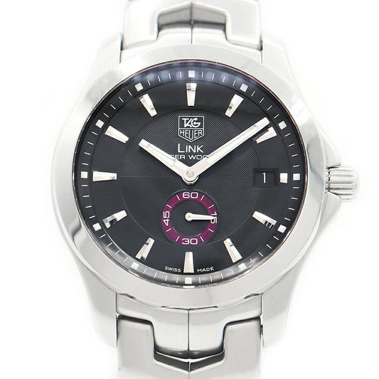 TAG HEUER Taghoier Link Tiger Woods Model 8000 Limited WJ2110 200m Waterproof Date Black Black SS Stainless Men Automatic Wind [6 months Warranty] [Watch] [Used]