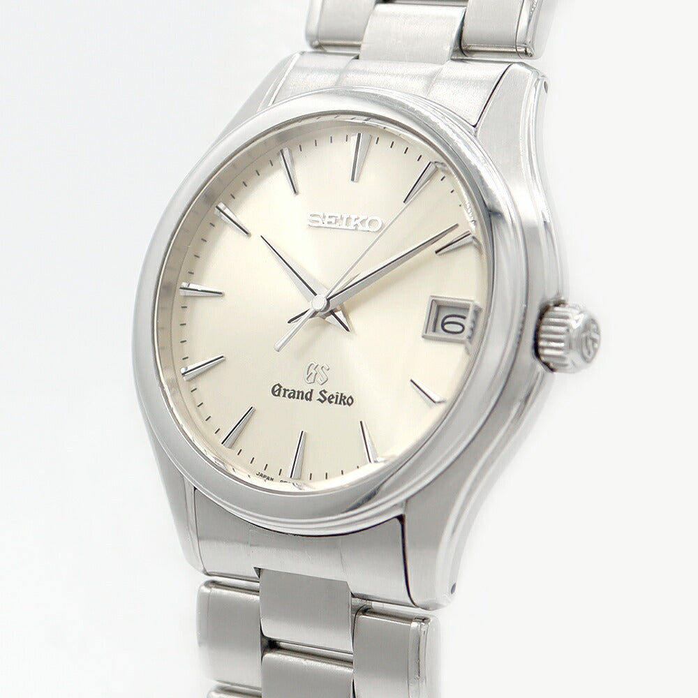 電池交換済 SEIKO セイコー Grand Seiko GS グランドセイコー 9F62-0A10 SBGX005 デイト 100m防水 シルバー SS ステンレス メンズ クォーツ【6ヶ月保証】【腕時計】【中古】